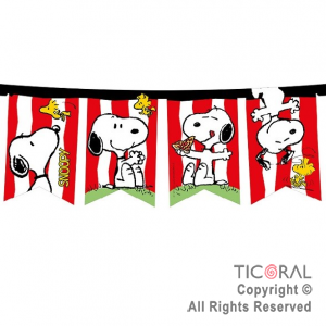 SNOOPY BANDERIN FELIZ CUMPLE